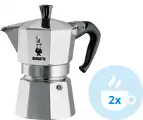 Bol.com Bialetti Moka Express - Percolator - 2 kops - Aluminium aanbieding