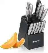 Bol.com alpina Messenset - Messenblok - 15-delig - RVS - Zwart/ Zilver aanbieding