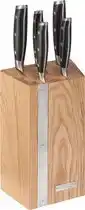 Bol.com Diamant Sabatier Integra messenblok - 5-delig - RVS/POM - eikenhout aanbieding