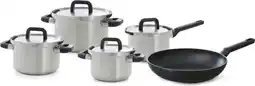 Bol.com BK Flow Cool Pannenset - 9-delig - Veilig afgietsysteem - Inductie aanbieding