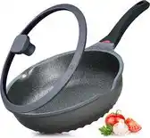 Bol.com Wokpan - Multifunctionele 3 in 1 pan met Deksel + Wok + Hapjespan 28 cm aanbieding