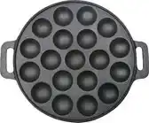 Bol.com Poffertjesplaat voor 19 poffertjes - Gietijzer - Ø 23,5 cm aanbieding