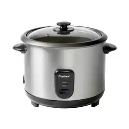 Bol.com Bestron Rijstkoker 1.8L - ARC180 - 5-8 personen - Droogkookbeveiliging, warmhoudfunctie - Chroom aanbieding