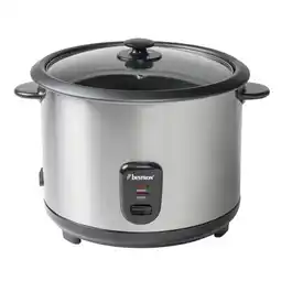 Bol.com Bestron Rijstkoker 2.8L - ARC280 - 13-15 personen - Droogkookbeveiliging, warmhoudfunctie - Chroom aanbieding
