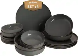 Bol.com Palmer - Antigo - Serviesset - 4 persoons - 16 delig - Blauw/Grijs - Porselein - Bordenset aanbieding