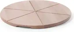 Bol.com HENDI Pizza plank – beukenhout – met snijgroeven – Ø 450 mm aanbieding