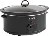 Bol.com Strex Slowcooker 3.5L - 3 Standen - Met Uitneembare Keramische Binnenpan & Warmhoudfunctie - Zwart aanbieding