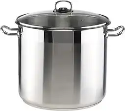 Bol.com Haushalt 22057 - Soeppan - 15 liter - glazen deksel aanbieding