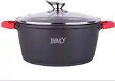 Bol.com Bavary KATG20 Pan - Braadpan - Soeppan - Ø 20 cm - Inductie - Keramisch - 2.5 Liter - Zwart aanbieding