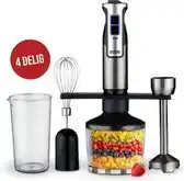 Bol.com DistinQ Staafmixer Set - 4-delig - 800 Watt - Hakmolen - Staafmixer - Garde & Maatbeker aanbieding