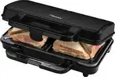 Bol.com Bestron Tosti apparaat - ASM90XLZ - 900W - Voor 2 tosti's - Anti aanbaklaag - Zwart aanbieding