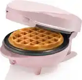 Bol.com Bestron Wafelijzer - AMW500P - 550W - Mini wafel - Anti aanbaklaag - Roze aanbieding