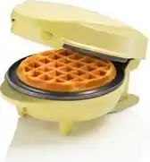 Bol.com Bestron Wafelijzer - AMW500V - 550W - Mini wafel - Anti aanbaklaag - Geel aanbieding