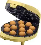 Bol.com Bestron Cake pop maker - DCPM12V - 700W - 12 cake pops - Incl. 12 stokjes & vorkjes - Geel aanbieding