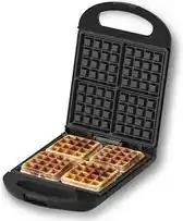 Bol.com COOK-IT Wafelijzer - Waffle Maker - Vier Per Keer - Anti Aanbaklaag - 1200W aanbieding