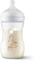 Bol.com Philips Avent Natural Response babyfles – 260 ml – flow 3 – Giraffe - SCY903/66 aanbieding
