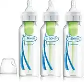 Bol.com Dr. Brown's Options+ Anti-Colic Babyfles - Smalle halsfles - 250ml - 3 stuks aanbieding