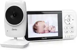 Bol.com Zevio Babyfoon Comfort - Babyfoon Met Camera - Baby Monitor - Baby Camera aanbieding