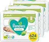 Bol.com Pampers Sensitive Billendoekjes 0% plastic - 624 Babydoekjes aanbieding