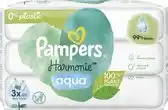 Bol.com Pampers Harmonie Aqua Billendoekjes - 3 Pakken - 144 Babydoekjes aanbieding