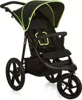 Bol.com Hauck Runner Buggy - Grote luchtbanden - Compact opvouwbaar - Black/Neon Yellow aanbieding