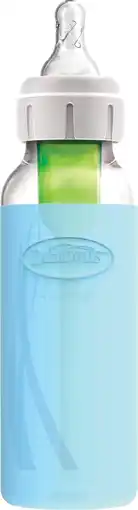 Bol.com Dr. Brown's Flesbeschermer - Smalle halsfles - 250ml - Blauw aanbieding