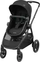 Bol.com Maxi-Cosi Zelia³ kinderwagen - Essential Black (zwart frame + zwart leer) aanbieding