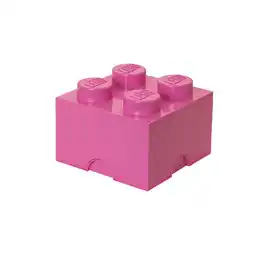 Bol.com Lego - Opbergbox Brick 4 - Polypropyleen - Roze aanbieding
