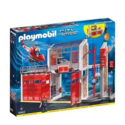 Bol.com PLAYMOBIL City Action Grote brandweerkazerne met helicopter - 9462 aanbieding