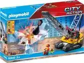Bol.com PLAYMOBIL City Action Kabelgraafmachine met bouwonderdeel - 70442 aanbieding