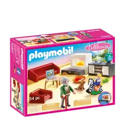 Bol.com PLAYMOBIL Dollhouse Huiskamer met openhaard - 70207 aanbieding