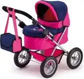 Bol.com Bayer Design - Poppenwagen Trendy - Roze en Blauw aanbieding