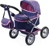 Bol.com Bayer Design - Poppenwagen Trendy - Blauw en Roze aanbieding