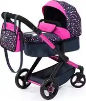 Bol.com Bayer Design - Combi Poppenwagen Xeo, tas, zwart, rose, fee aanbieding