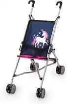 Bol.com Bayer Design - Poppenbuggy - Blauw met eenhoorn aanbieding