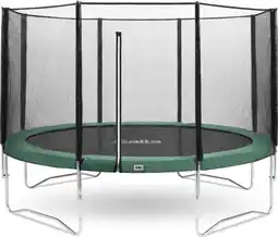 Bol.com Salta Combo - ø 366 cm - Ronde trampoline met veiligheidsnet - Stevig frame - Groen aanbieding