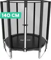 Bol.com Tycano Kinder Trampoline met Veiligheidsnet - 140 CM - Water- en UV-bestendig - Stevig Frame aanbieding