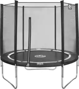 Bol.com Game On Sport Trampoline met Veiligheidsnet - Jumpline 244 - Zwart aanbieding
