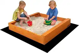 Bol.com Zandbak incl. gronddoek - GEIMPREGNEERD hout - 120x120cm - Incl. Montage-video |Voor 1-2 Kinderen aanbieding