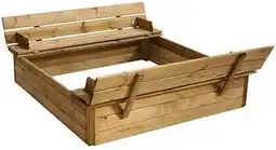 Bol.com Zandbak met deksel/ bank 120 x 120cm - Tom aanbieding