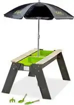 Bol.com EXIT Aksent zand- en watertafel met parasol en tuingereedschap aanbieding