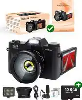 Bol.com NODIJA Digitale Vlog Camera – 4K – Compact Fotocamera – Videocamera aanbieding
