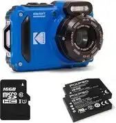 Bol.com Kodak WPZ2 - Compactcamera - Onderwatercamera - 16 megapixel - Blauw- + 16gb geheugenkaart + 2e accu aanbieding