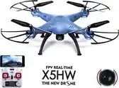 Bol.com Syma X5HW drone met HD camera FPV live wifi quadcopter - Blue aanbieding