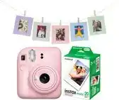 Bol.com FUJIFILM instax mini 12 Bundel - Instant camera + 2 x 10 stuks film & fotokaarten - Blossom Pink aanbieding