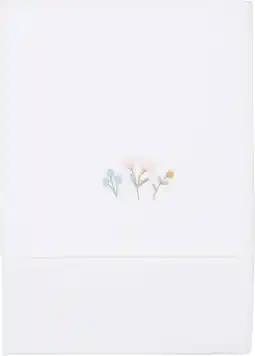 Bol.com Little Dutch Flowers & Butterflies - Baby Meisjes - Ledikantlaken geborduurd aanbieding