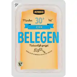 Jumbo Jumbo Belegen Kaas 30+ Stuk 430 g aanbieding