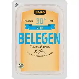 Jumbo Jumbo Belegen Kaas 30+ Stuk 430 g aanbieding