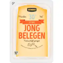 Jumbo Jumbo Jong Belegen Kaas 30+ Stuk 455 g aanbieding