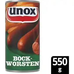 Jumbo Unox Worst Bockworsten 550 g aanbieding